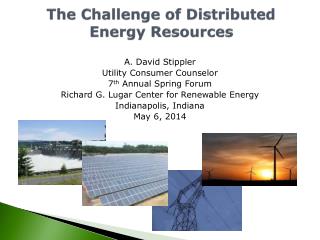 The Challenge of Distributed Energy Resources