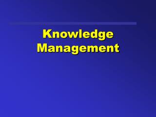 knowledge management presentation