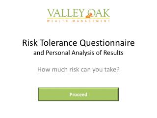 Risk Tolerance Questionnaire and Personal Analysis of Results