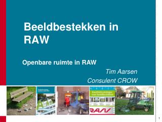 Beeldbestekken in RAW