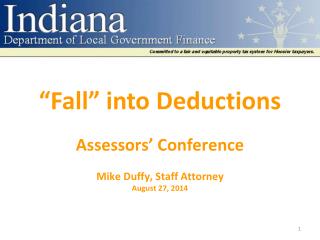 “Fall” into Deductions