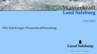 Wasserkraft Land Salzburg