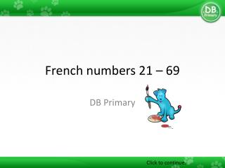 French numbers 21 – 69