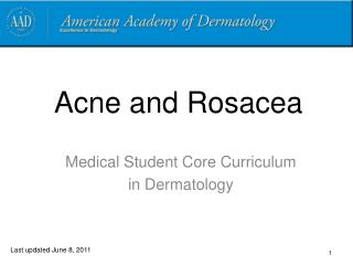 Acne and Rosacea