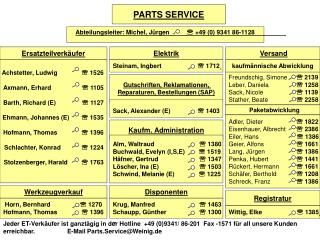 Abteilungsleiter: Michel, Jürgen  +49 (0) 9341 86-1128