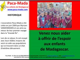 Venez nous aider à offrir de l’espoir aux enfants de Madagascar.