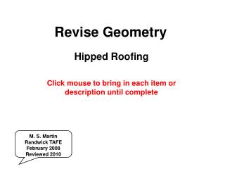 Revise Geometry