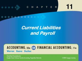 Current Liabilities and Payroll