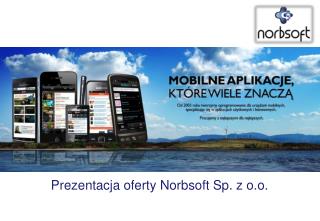 Prezentacja oferty Norbsoft Sp. z o.o.