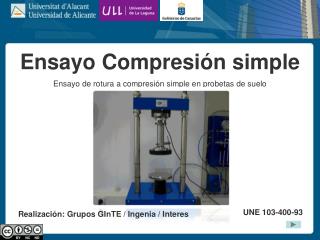 Ensayo Compresión simple