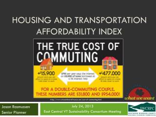 Housing and Transportation Affordability INDEX