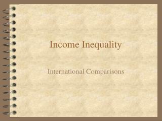 Income Inequality