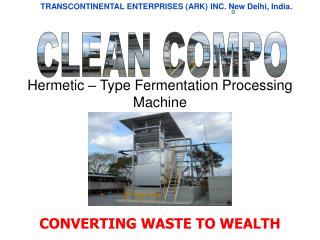 Hermetic – Type Fermentation Processing Machine