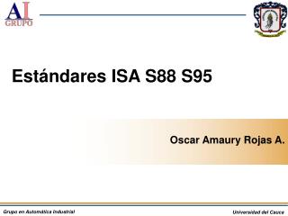 Estándares ISA S88 S95