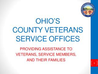 OHIO’S COUNTY VETERANS SERVICE OFFICES