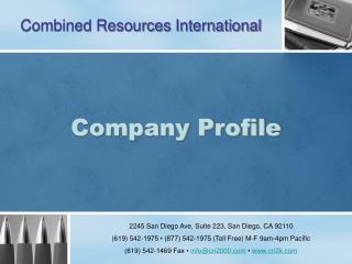 Combined Resources International