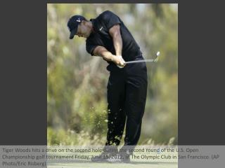 Tiger Woods at the U.S. Open