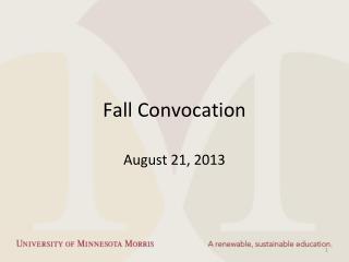 Fall Convocation