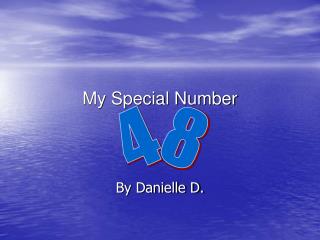 My Special Number