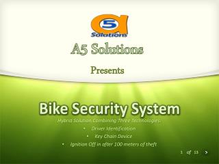Bike Security System