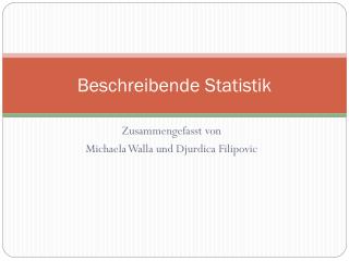 Beschreibende Statistik