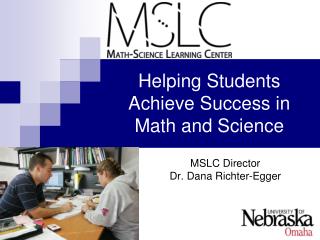 Helping Students Achieve Success in Math and Science