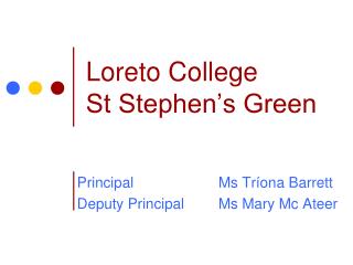 Loreto College St Stephen’s Green