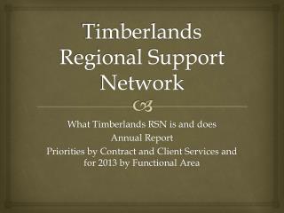Timberlands Regional Support Network