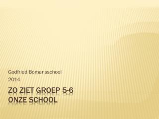 Zo ziet groep 5-6 onze school