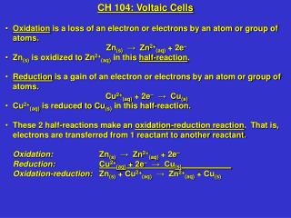 Oxidation is a loss of an electron or electrons by an atom or group of atoms.