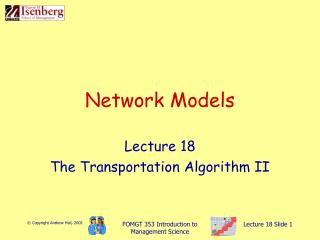 Network Models