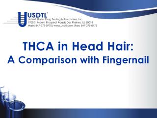 THCA in Head Hair: A Comparison with Fingernail