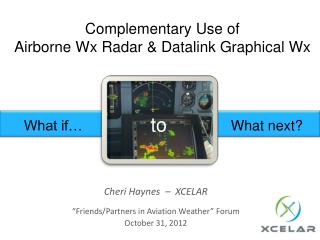 Complementary Use of Airborne Wx Radar &amp; Datalink Graphical Wx
