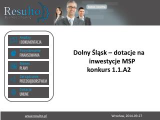 Dolny Śląsk – dotacje na inwestycje MSP konkurs 1.1.A2