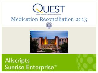 Medication Reconciliation 2013