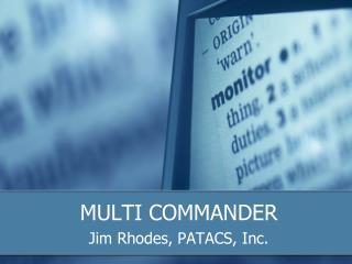 MULTI COMMANDER