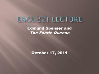 ENGL 221 lECTURE