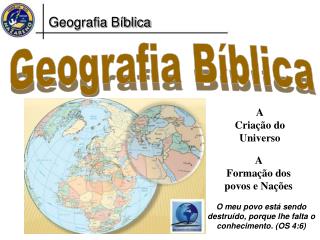 Geografia Bíblica