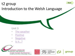 t 2 group Introduction to the Welsh Language