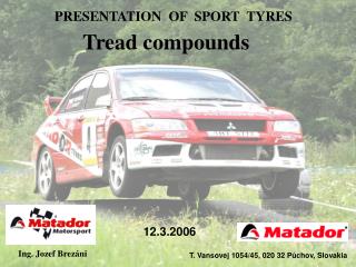 PRESENTATION OF SPORT TYRES