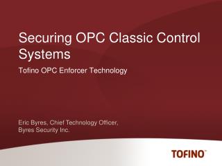 Securing OPC Classic Control Systems