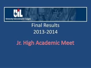 Final Results 2013-2014