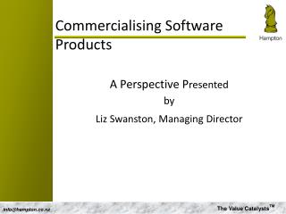 Commercialising Software Products
