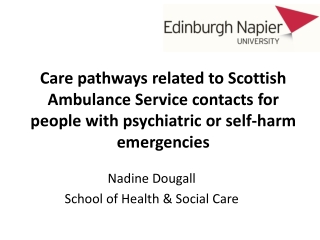 Nadine Dougall School of Health & Social Care