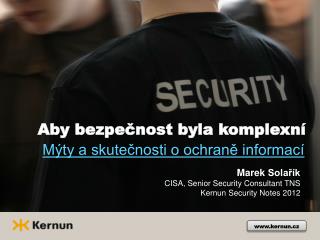 Mýty a skutečnosti o ochraně informací