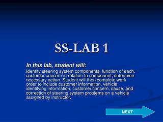 SS-LAB 1