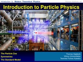 Introduction to Particle Physics