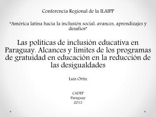 Conferencia Regional de la ILAIPP