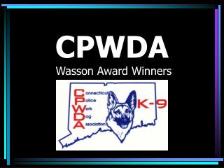 CPWDA Wasson Award Winners