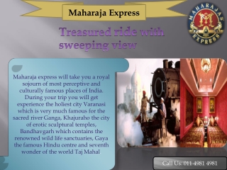 Maharaja Express Train Itinerary